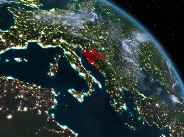 Hırvatistan yörüngeden geceleri