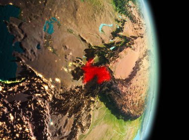 Tacikistan yörüngeden sabah