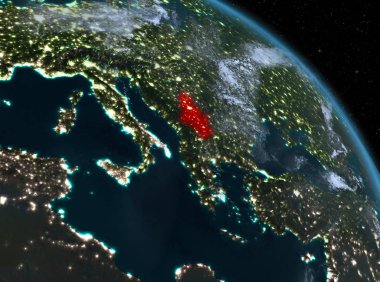 Sırbistan yörüngeden geceleri