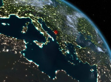 Yörüngeden geceleri Karadağ