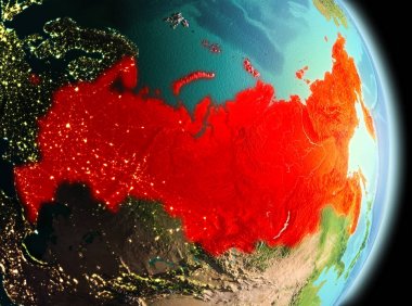 Sabah yörüngeden Rusya'da