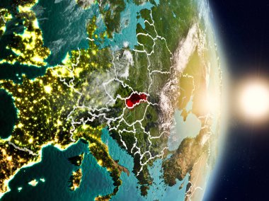 Slovakya gündoğumu sırasında