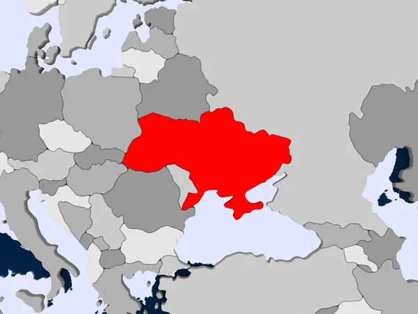 La mappa di Ucraina — Foto Stock