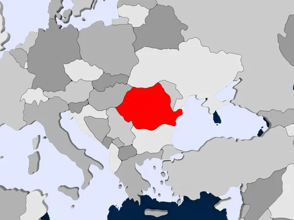 La mappa di Romania — Foto Stock