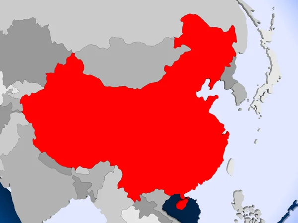Çin Haritası — Stok fotoğraf