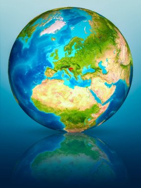 Yansıtıcı yüzeyi yeryüzünde Hırvatistan