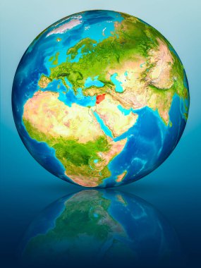 Yansıtıcı yüzeyi yeryüzünde Suriye