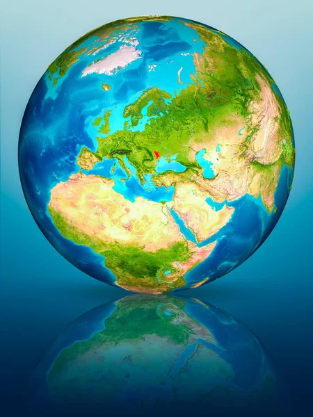 Yansıtıcı yüzeyi yeryüzünde Moldova