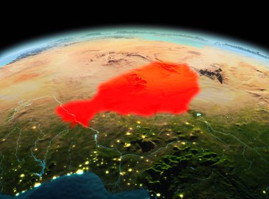 Nijer Dünya 'da uzayda