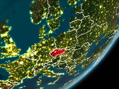 Çek Cumhuriyeti gece dünya