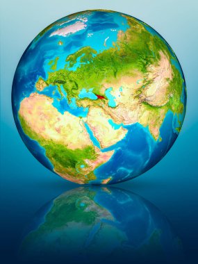 Yansıtıcı yüzeyi yeryüzünde Georgia