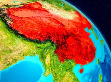 Çin dünya üzerinde