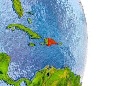 Dominik Cumhuriyeti gerçekçi dünya üzerinde