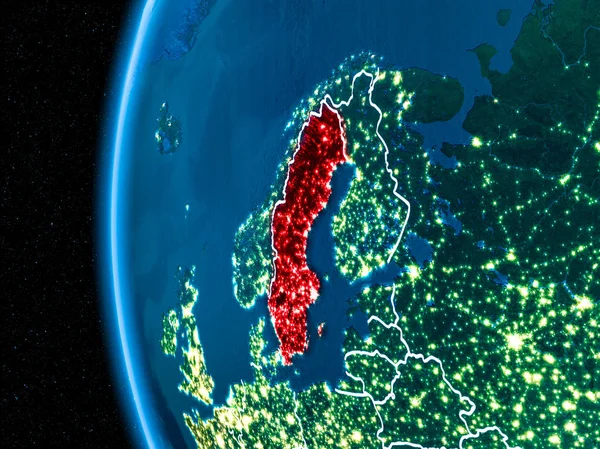 İsveç gece yeryüzünde