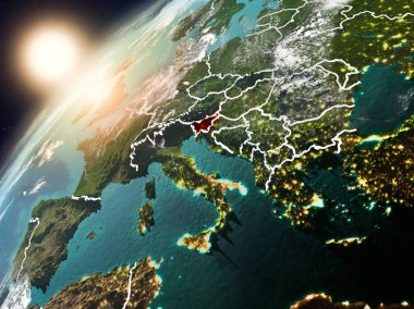 Slovenya Planet Earth günbatımı