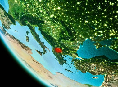 Kırmızı akşam Makedonya