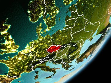 Yörünge görünümü Çek Cumhuriyeti