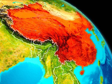 Çin dünya üzerinde