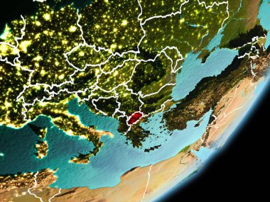 Makedonya'nın yörünge görünümü