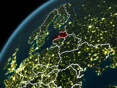 Gece boyunca Letonya