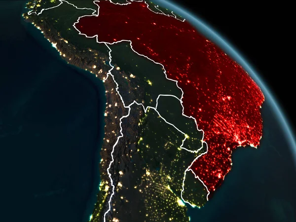 Brezilya gece kırmızı