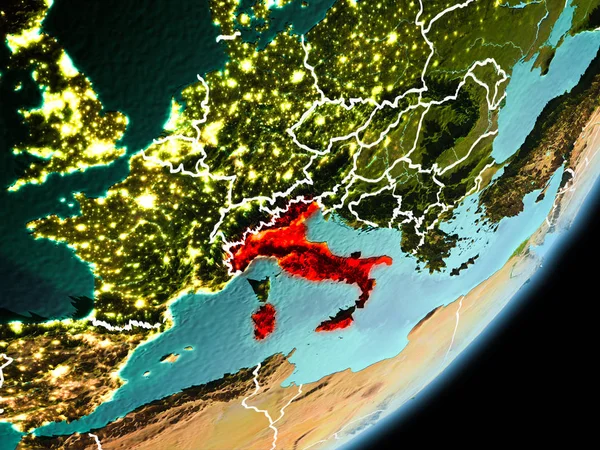 İtalya'nın yörünge görünümü