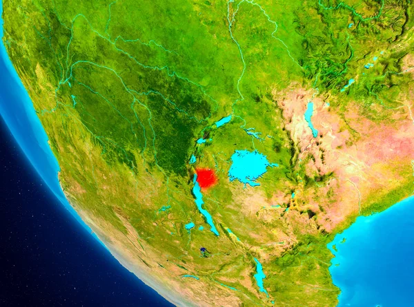 Burundi uzaydan Dünya üzerinde