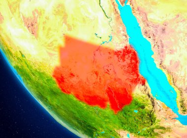 Sudan uzaydan Dünya üzerinde