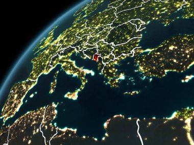 Gece boyunca Karadağ