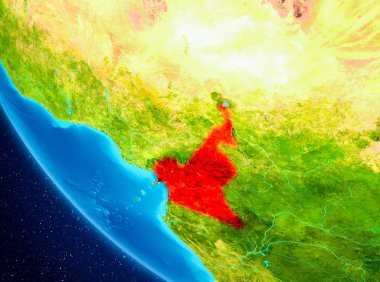 Kamerun uzaydan geliyor.