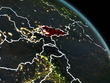 Kırgızistan kırmızı gece