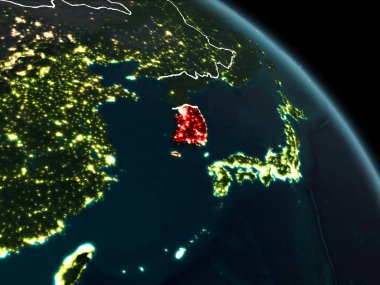 Güney Kore kırmızı gece