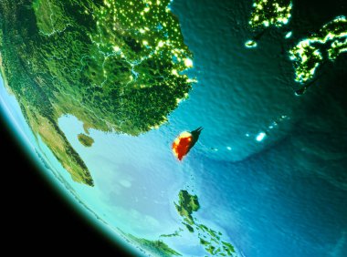 Tayvan kırmızı akşam