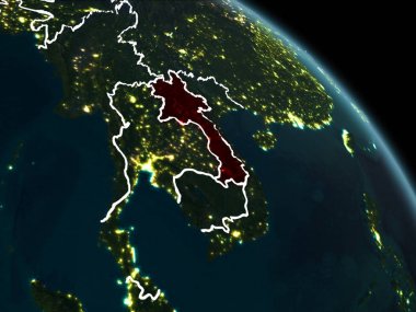 Laos kırmızı gece