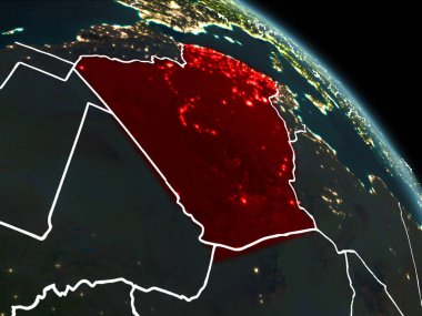 Cezayir gece kırmızı