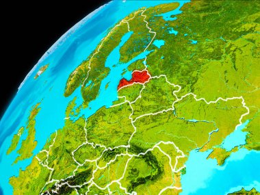 Uzaydan gelen Letonya