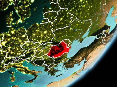 Romanya'nın yörünge görünümü