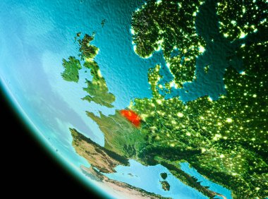 Kırmızı akşam Belçika