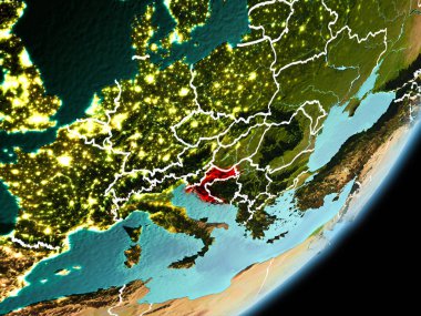 Hırvatistan'ın yörünge görünümü