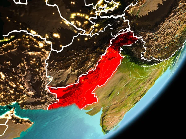 Orbit view of Pakistan