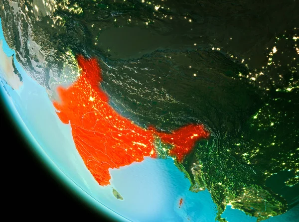 Kırmızı akşam Hindistan