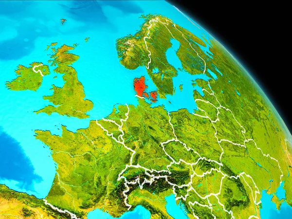 Denmark on Earth — Stock Photo, Image
