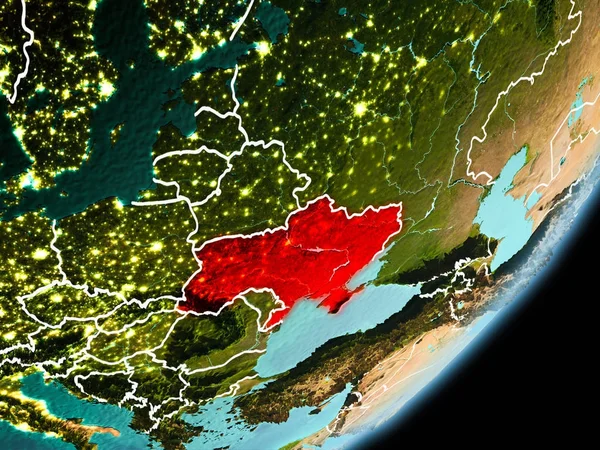 乌克兰的轨道看法 — 图库照片