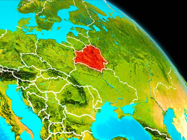 Wit-Rusland op aarde — Stockfoto