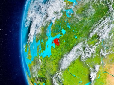 Uzaydan yeryüzündeki Estonya