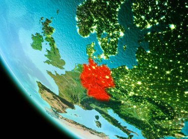 Kırmızı akşam Almanya'da