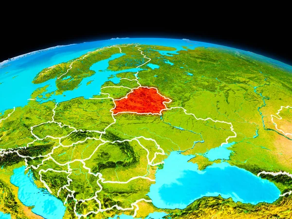 白俄罗斯在红 — 图库照片