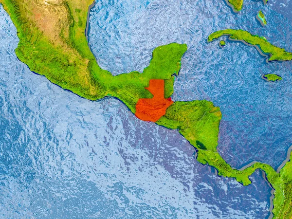 危地马拉的地图 — 图库照片