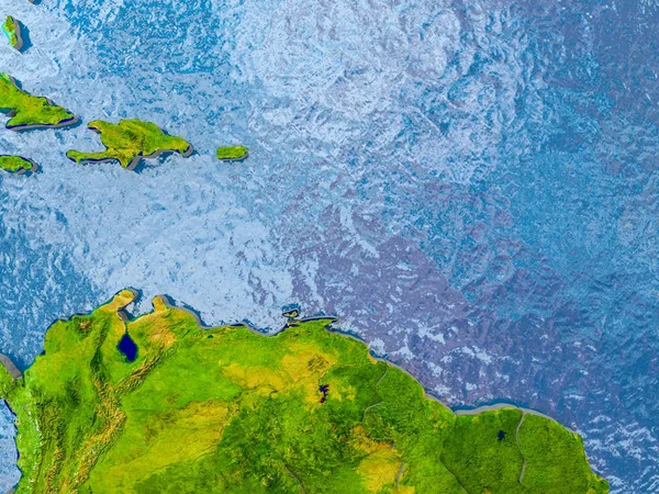Karte der Karibik — Stockfoto