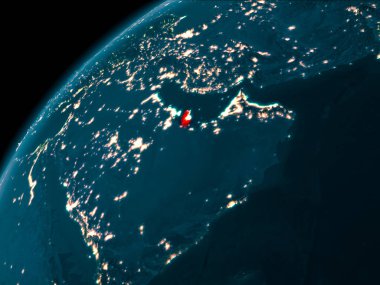 Dünya üzerinde gece Katar